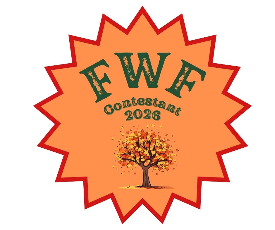 Orange circle with crimped edges reads "FWF Contestant 2026"
